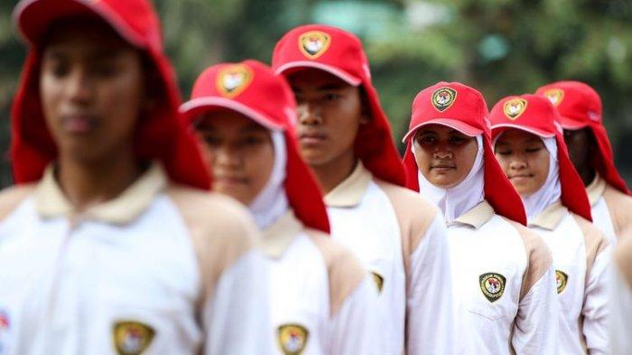 Anggota Pasukan Pengibar Bendera Pusaka (Paskibraka) yang terpilih