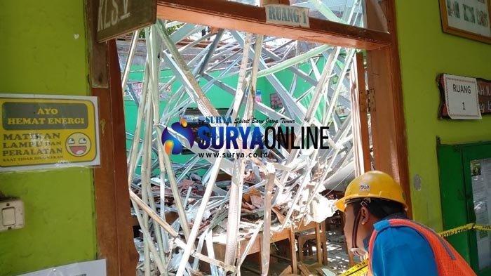 atap SDN Gentong ambruk 3