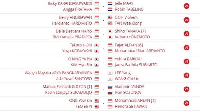 babak pertama Thailand open