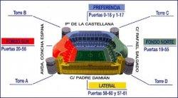 bagian stadion Santiago Bernabéu