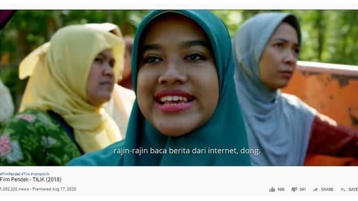 Salah satu penggalan akting dari Bu Tejo dalam film pendek berjudul Tilik.