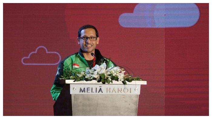 CEO Go-Jek Nadiem Makarim dalam acara peresmian ekspansi Go-Jek ke Hanoi