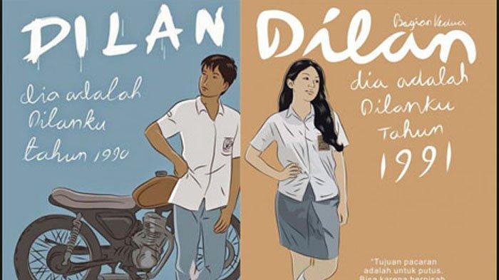 Novel Dilan 1990 dan Dilan 1991.
