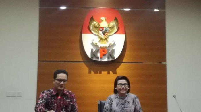 Febri Diansyah dan Basaria Pandjaitan.
