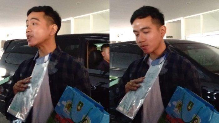 Gibran menunjukkan akta kelahiran, KK, dan KIA