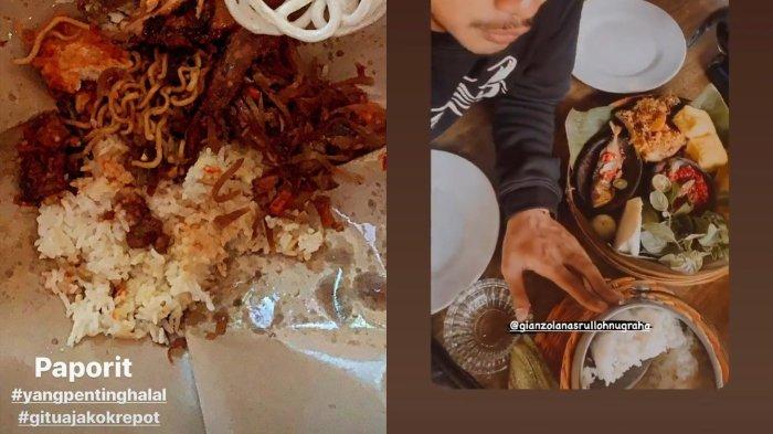 Unggahan dari pemain sepak bola di Indonesia (Hansamu Yama dan Gian Zola) yang mendapat kritik dari netizen.