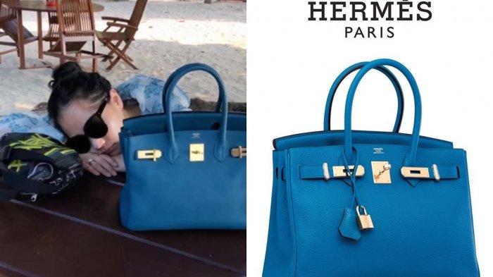 Hermes birkin 30 blue zanzibar clemence with gold hardware