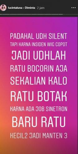 Instagram story Lucinta Luna