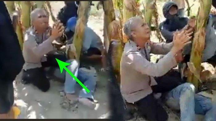 Iptu Akbar saat bersimpuh 3