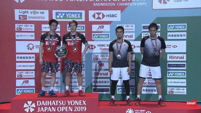 Japan Open 2019 podium ganda putra