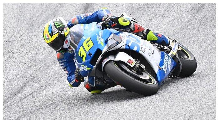 Pembalap Suzuki Ecstar, Joan Mir, pada MotoGP Styria di Sirkuit Red Bull Ring, Spielberg, Austria, Minggu (23/8/2020).