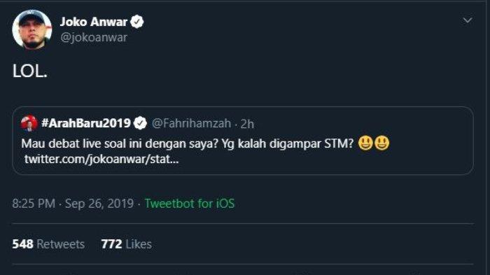 Joko Anwar vs fAHRI hAMZAH 2