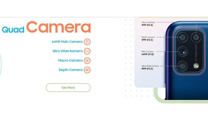 Kamera Samsung Galaxy M31