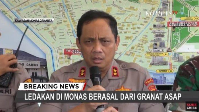 Kapolda Metro Jaya Irjen Gatot Eddy Pramono edakan tersebut terjadi karena granat asap