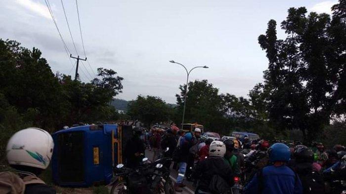 Kecelakaan di Bukit Daeng, Batam, Senin (17/2/2020)