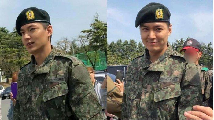 Lee Min Ho saat menjalani wajib militer dja