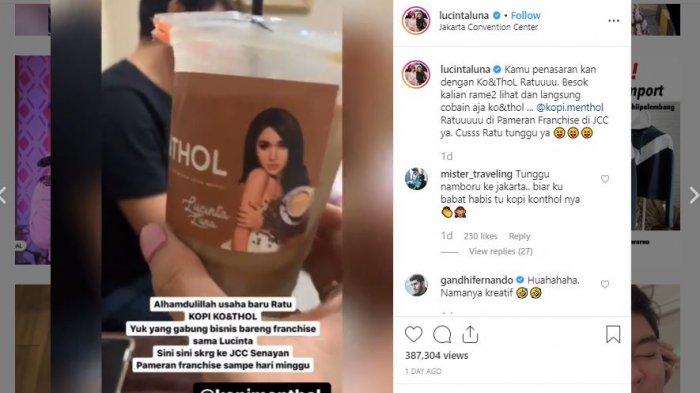 Lucinta Luna buka usaha minuman kopi 5