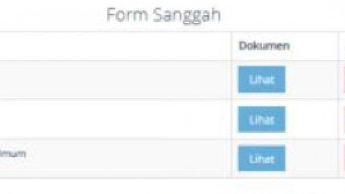 Form massa sanggah (Tangkap layar https://sscn.bkn.go.id/)