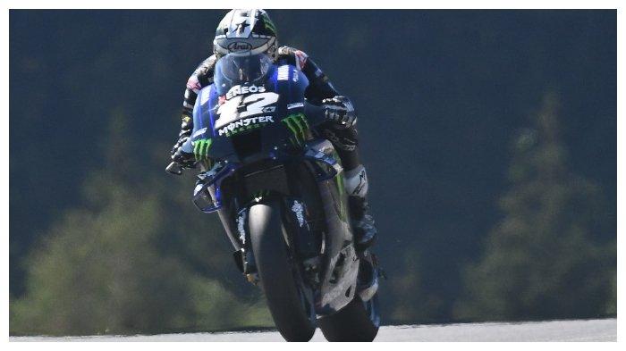Maverick Vinales pada sesi latihan bebas kedua di MotoGP Styria, 21 Agustus 2020