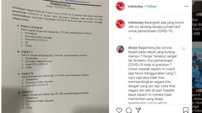 Media sosial dihebohkan dengan sebuah surat pemberitahuan