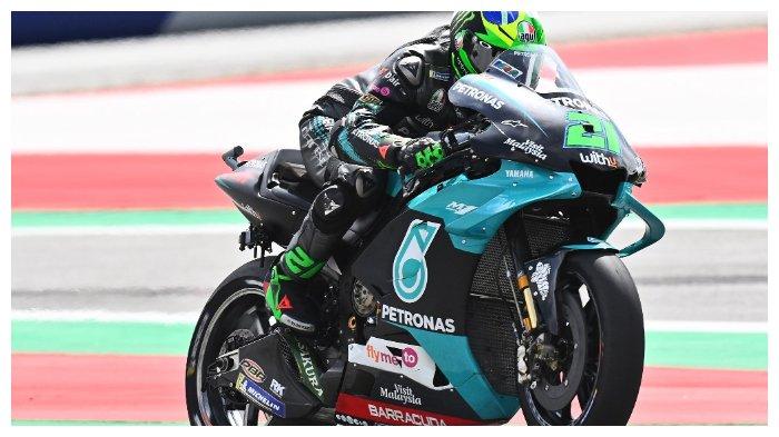 Franco Morbidelli pada sesi latihan terakhir di MotoGP Austria (15/8/2020)