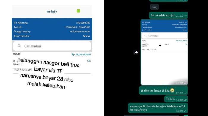 Kisah seorang pedagang nasi goreng (nasgor) di Bogor, Rizqon viral karena mendapatkan bayaran Rp28 juta dari pelanggannya.