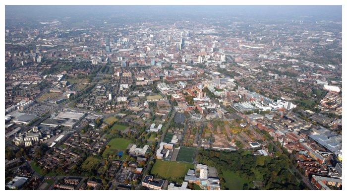 Pemandangan Manchester dari atas