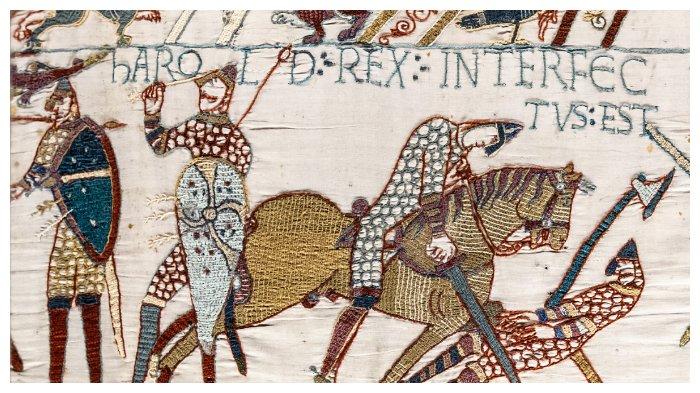 Penggambaran Pertempuran Hastings dan Kematian Harold