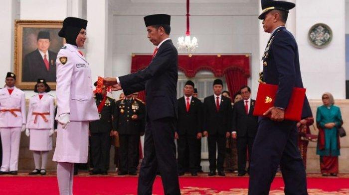 Pengukuhan paskibraka Nasional, Rabu (15/8/2018)