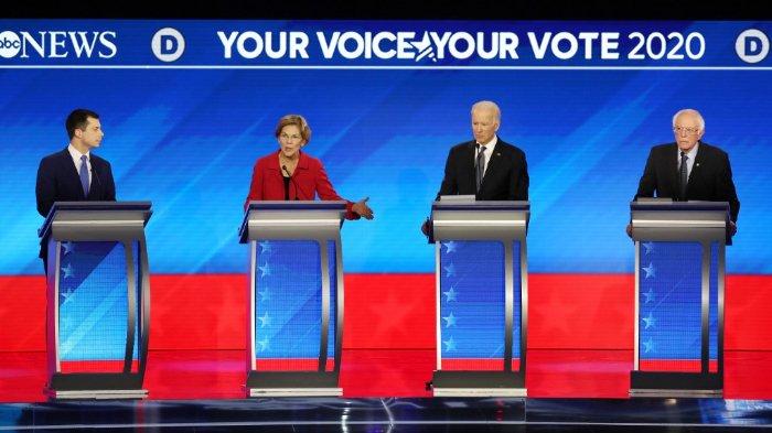 Pete Buttigieg Elizabeth Warren Joe Biden dan Bernie Sanders