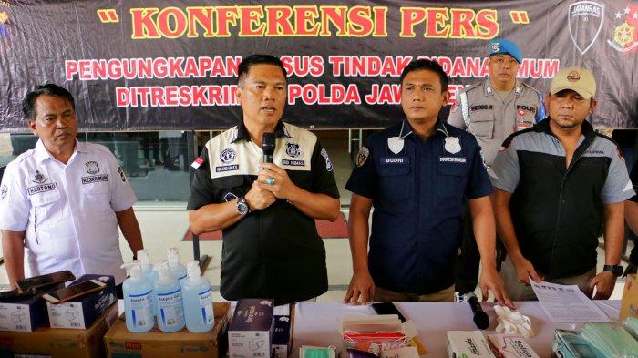 polisi ciduk pemimbun masker dan hand sanitizer 5