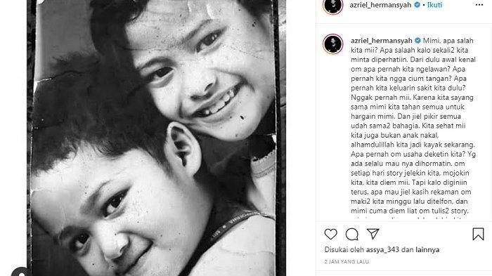 postingan instagram azriel