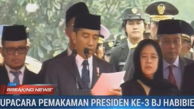 Presiden Joko Widodo mengungkapkan sosok BJ Habibie dalam pidato sambutannya