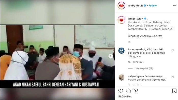 pria di Lombok nikahi pacar dan sepupunya sendiri