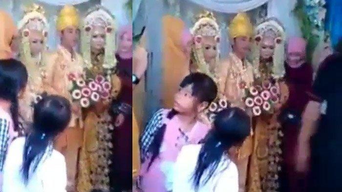 Pria nikahi dua wanita sekaligus. Videonya viral di Facebook hingga Instagram.
