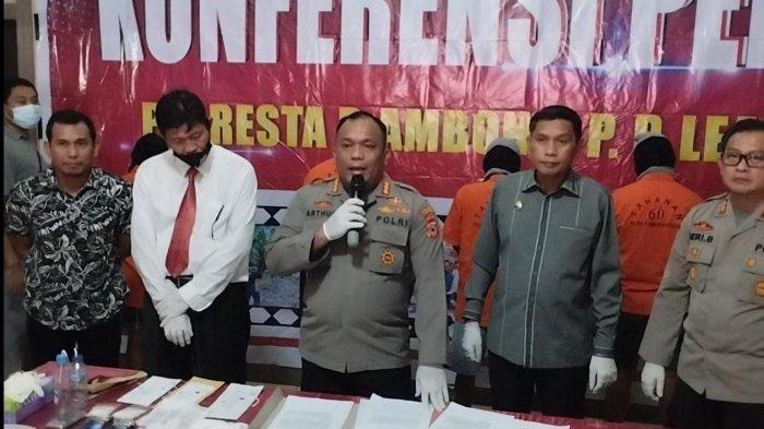 Kombes Pol Raja Arthur Simamora merilis kasus narkoba yang ditangani anggotanya di akhir bulan Juni dan Awal Juli 2022.