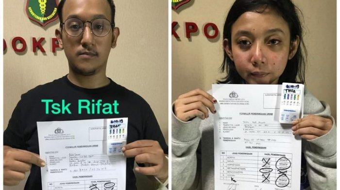 Rifat Umar dan Tessa narkoba