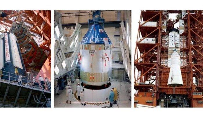 Roket Saturn IB dalam misi Apollo 7(nasa.gov)