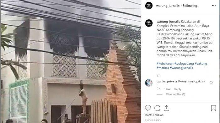 rumah opick terbakar