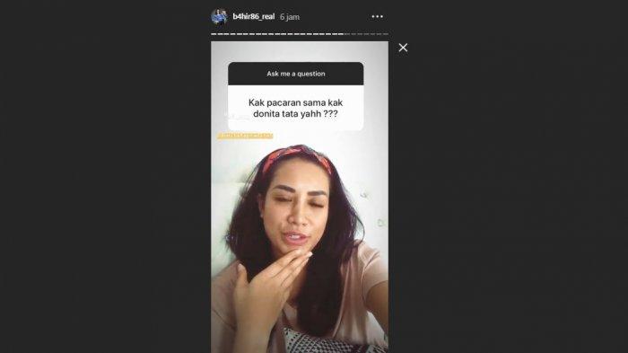 Shinta Bachir saat menjawab pertanyaan netizen di akun Instagramnya, Rabu (10/7/2019)