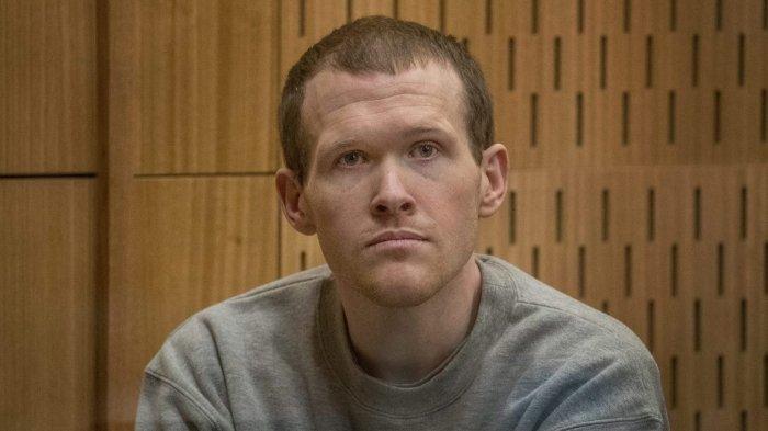 FOTO: Brenton Tarrant saat menghadiri sidang pertamanya di Christchurch, Selandia Baru, pada 24 Agustus 2020
