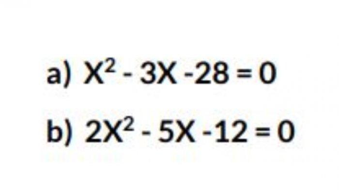 Soal Penyelesaian Persamaan Kuadrat 3