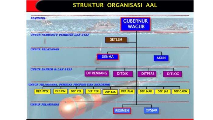 Struktur organisasi Akademi Angkatan Laut