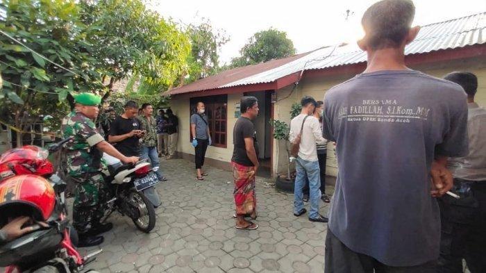 Suasana rumah kontrakan yang ditinggali Eliyana Sari