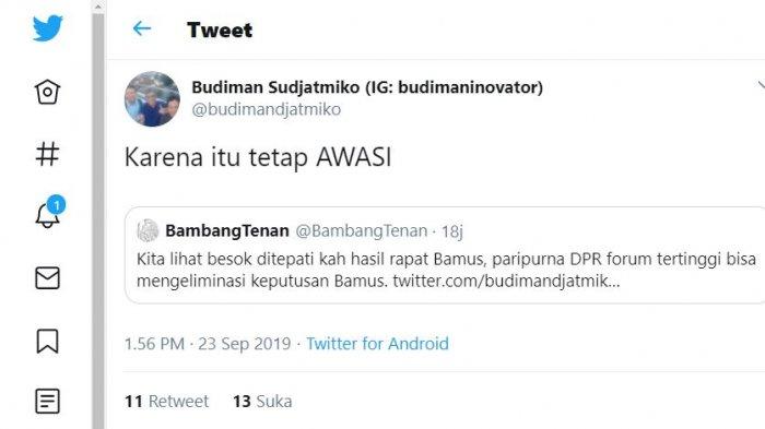 Twitter budiman sudjatmiko 2