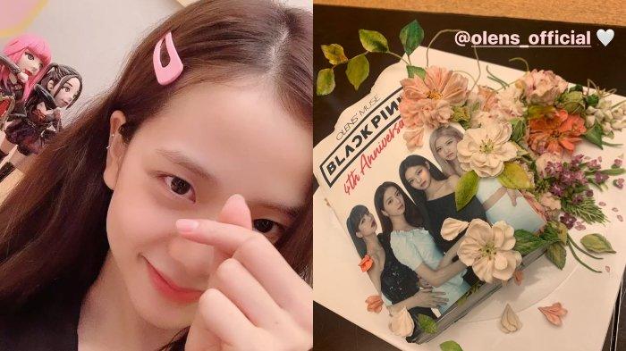 Unggahan Jisoo BLACKPINK saat anniversary grup mereka yang ke-4.