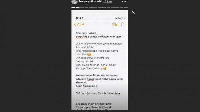 Unggahan Laudya Cynthia Bella 30/9/2019