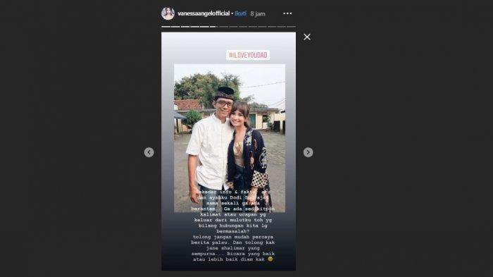 Vanessa Angel mengunggah tulisan berupa peringatan untuk Jane Shalimar