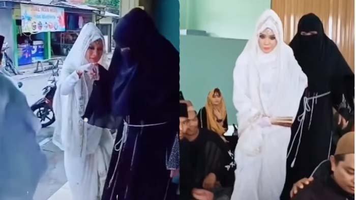 Video istri antar suami kembali nikah viral di media sosial 3