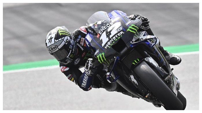 Pembalap Monster Energy Yamaha, Maverick Vinales, berhasil menjadi yang tercepat pada sesi kualifikasi MotoGP Austria 2020, Sabtu (15/8/2020)